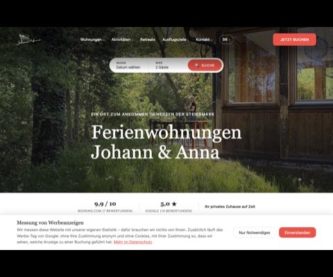 Website von Johann & Anna