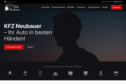 Website von KFZ Neubauer